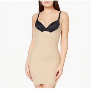 Maidenform shapewear open bust slip dress style 2540- size large